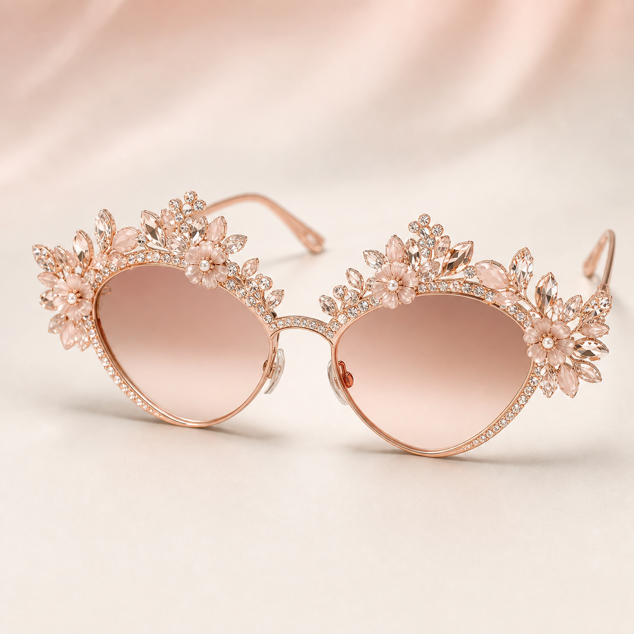 Óculos temático rosé gold